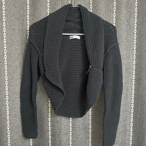 SO Black Knit Cardigan Sweater